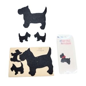 vintage Scotty Terrier dog appliques